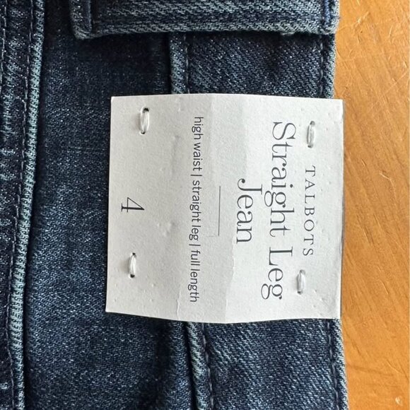 Talbots Straight Leg Jeans Size 4 - Picture 5 of 5